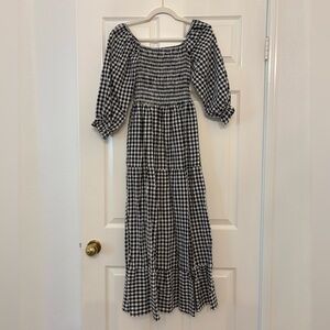 Black and White Gingham Dress